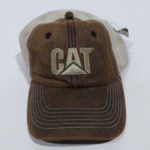 Caterpillar CAT Equipment Mens Mesh Dirty Wash Hat
